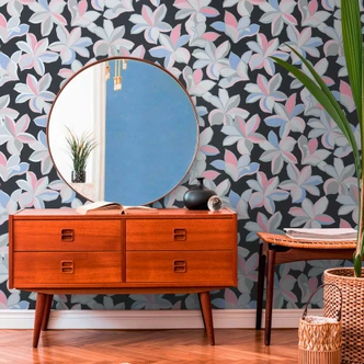 Flower wallpaper black silver - wallpaper flowers Hawaii - design wallpaper nature Flower wallpaper black silver - wallpaper flowers Hawaii - design wallpaper nature