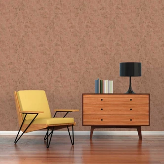 Vliestapete in Bast-Optik Rosa Gold - Metallic-Tapete struktutiert - Strukturtapete 