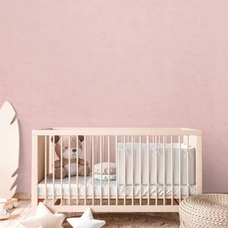 Papier peint uni chambre fille rose - Papier peint uni chambre enfant  