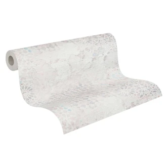 Livingwalls Metropolitan Stories 2 Antonio - Barcelona Papier peint effet carrelage, Gris, Vert, Lila 