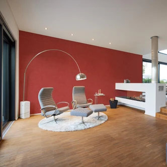 Livingwalls Strukturtapete My Home My Spa Vliestapete Study Libary Home rot, gold 