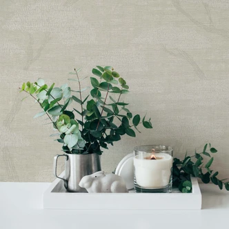 wallpaper living room forest beige - vintage wallpaper trees - nature non-woven wallpaper 