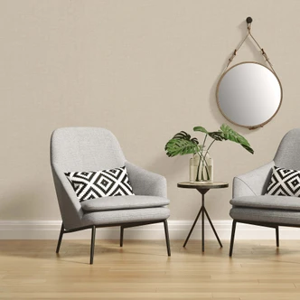 Non-woven tapet grå beige modern - slitstark kökstapet 