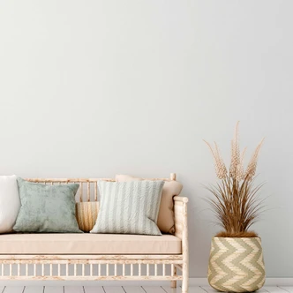 wallpaper fabric optics light grey PVC-free - non-woven wallpaper plain from A.S. Création grey 386663 