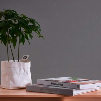 Grafik-Tapete Grau - Strukturtapete Wohnzimmer - Vliestapete Schlafzimmer Büro 