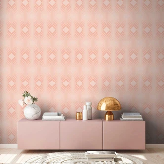 Retro-Tapete Beige Creme - Vliestapete abstrakt - Vintage Mustertapete Strukturtapete 