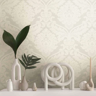 Livingwalls tapet Flock 4 inhvid, signalhvid 