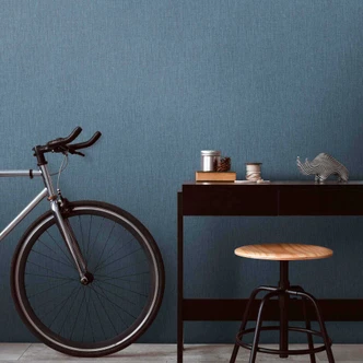 Daniel Hechter Vliestapete Unitapete einfarbig blau 