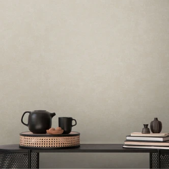 Zwykła tapeta szaro-beżowa - monochromatyczna nowoczesna tapeta włókninowa do kuchni 