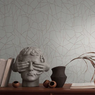 Papier peint abstrait à motifs en beige blanc - Papier peint intissé moderne à motifs linéaires Papier peint abstrait à motifs en beige blanc - Papier peint intissé moderne à motifs linéaires