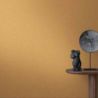 Unitapete einfarbig gelb, Vliestapete Ethnic Origin von A.S. Création 