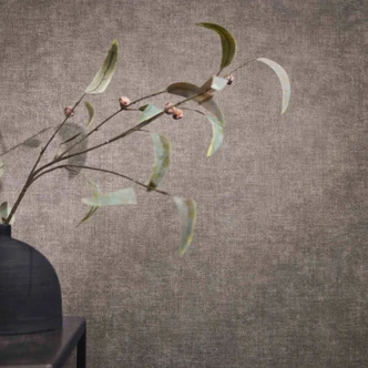 Mörkgrå tapet med tygstruktur - Robust non-woven tapet för moderna rum 