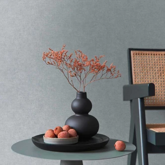 Papier peint à texture aspect lin gris clair - papier peint intissé élégant 