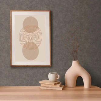 Papier peint à texture de lin anthracite - Papier peint intissé élégant pour une ambiance moderne 