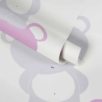 A.S. Création Kinderzimmertapete Little Love Vliestapete mit niedlichen Bären rosa, grau, weiß 