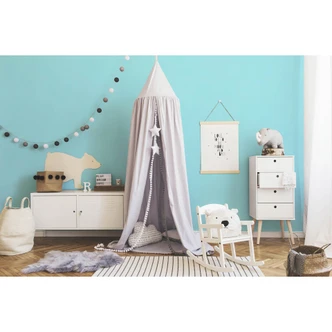 Sky blue unit wallpaper for boys: Perfect for the children's room - Made in Germany 