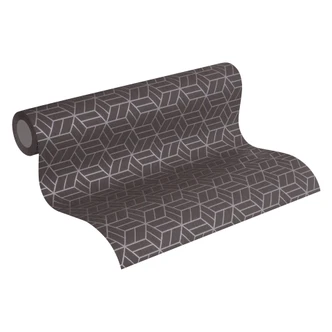 Livingwalls papier peint intissé Metropolitan Stories papier peint Lizzy Londres brun;métallisé 