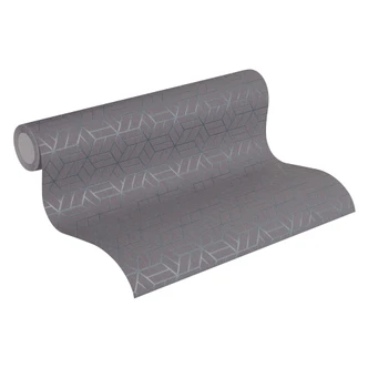 Livingwalls papier peint intissé Metropolitan Stories papier peint Lizzy Londres gris;métallisé 