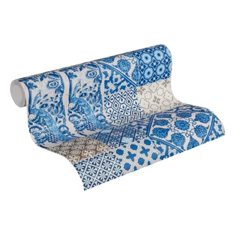 Carta da parati Metropolitan Stories - Anke & Daan Amsterdam piastrelle Carta da parati Metropolitan Stories - Anke & Daan Amsterdam piastrelle