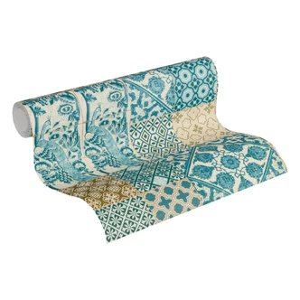 Carta da parati Metropolitan Stories - Anke & Daan Amsterdam piastrelle Carta da parati Metropolitan Stories - Anke & Daan Amsterdam piastrelle