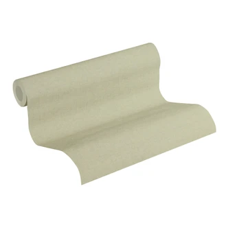 Papel pintado no tejido de Livingwall Papel pintado unicolor verde de la unidad New Walls 