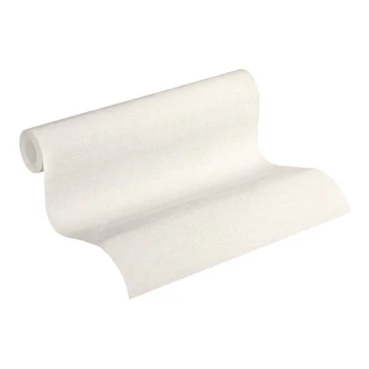 Livingwalls Papier peint intissé New Walls uni crème, blanc 