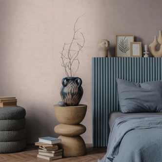 Vlies Tapete Natur - feines Streifenmuster in Terrakotta & Greige Vlies Tapete Natur - feines Streifenmuster in Terrakotta & Greige