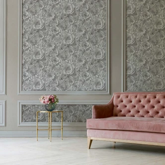 A.S. Création 3D Behang PintWalls Vliesbehang Grijs Wit 