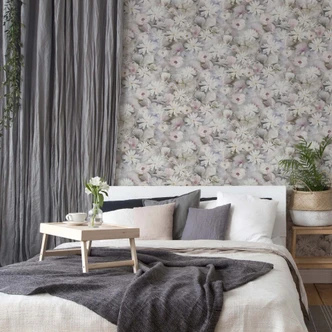 A.S. Création Bloemenbehang PintWalls Vliesbehang Wit Groen 