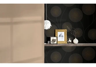 A.S. Création Vliestapete Spot Punktetapete Glitzereffekt metallic, schwarz A.S. Création Vliestapete Spot Punktetapete Glitzereffekt metallic, schwarz