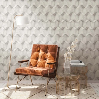 A.S. Création Vliesbehang The BOS - Battle of Style Betonlook 3D effect Lichtgrijs, Grijs 