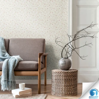 Bloemen behang zacht roze groen wit - bloemenpatroon Vliesbehang - behangen zonder plakken Bloemen behang zacht roze groen wit - bloemenpatroon Vliesbehang - behangen zonder plakken