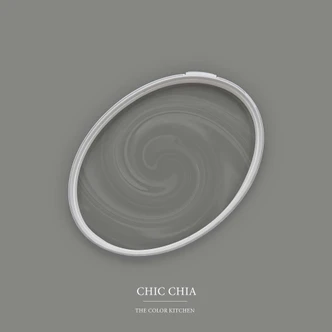 Grå halvmatt Väggfärg I Chic Chia | skapa en elegant, modern atmosfär | THE COLOR KITCHEN 