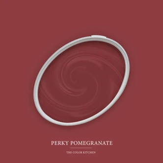 Czerwona farba do ścian półmat I Perky Pomegranate | namiętna i pełna energii | THE COLOR KITCHEN 