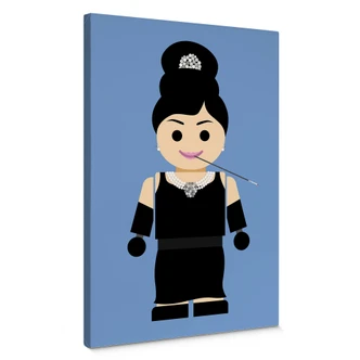 Leinwandbild Gomes - Audrey Hepburn Spielzeug 