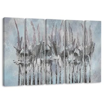 Leinwandbild 5 teilig, Pflanzen Blumen Simnitło 