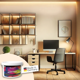 Vægmaling til interiør mat WALLCOVER Farver Beige 