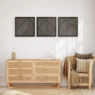 Wanddecoratie Bergen (3-delig) 