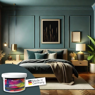 Vægmaling til interiør mat WALLCOVER Farver Blå 