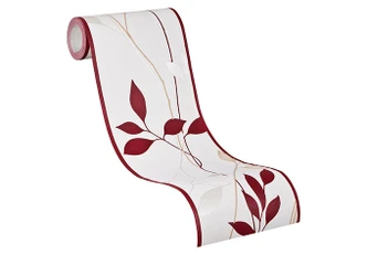 Livingwalls Avenzio 4 Behangrand Creme, Rood 