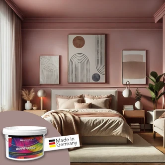 Vægmaling til interiør mat WALLCOVER Farver brun 