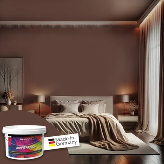 Vægmaling til interiør mat WALLCOVER Farver brun 