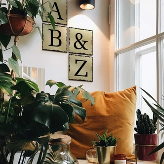 Lettere Alu-dibond dorato – Tasselli Shabby 