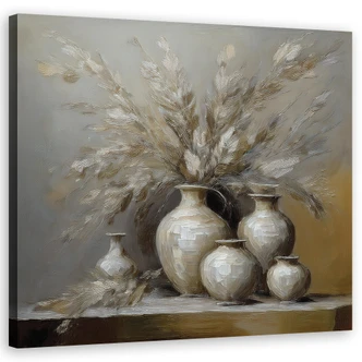Leinwandbild Stillleben Blumen Vase 
