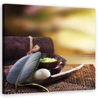 Leinwandbild, Zen Spa Pflanzen 