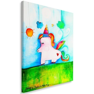 Leinwandbild, Einhorn 