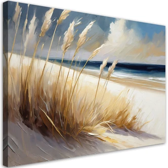 Leinwandbild Strand Meeresdünen Landschaft 