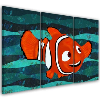 3-delige canvasprint, Vis 