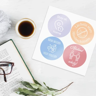 Wandtattoo Corona Sticker-Set 