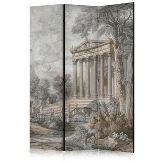 Paravent, Raumteiler freistehend, Trennwand - Antique Landscape: Greek Temple 